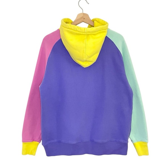 Teddy Fresh OG Colorblock Hoodie Multicolor Pullover Sweatshirt Unisex Small - Picture 2 of 15